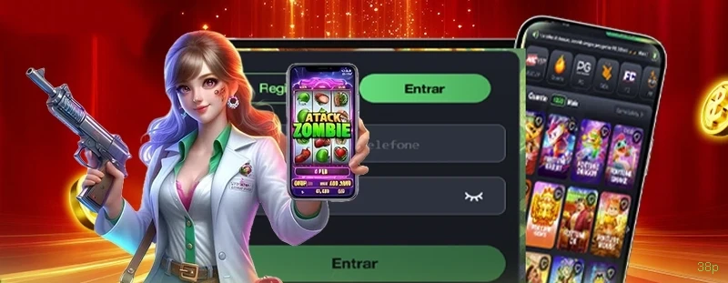 Aplicativo móvel 38p para iOS e Android